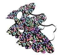 VILLCASE 2pcs Venetian Sequin Butterfly for Women, Comfortable Pvc Material with Unique Design, for Themed Parties and Halloween Celebrations