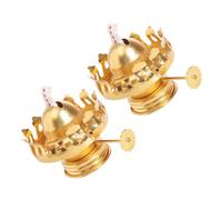 VILLCASE 2pcs Vintage Kerosene Oil Lamp Wick Base Regulator for Home Oil Lamps Durable Replacement Accessory for Antique Lanterns Housewarming Gift
