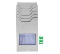 VILLCASE 2pcs Wall Mounted Card Holder Rack Attendance Organizer for Efficient Warehouse Management and Inventory for Quick Access and Easy Installation