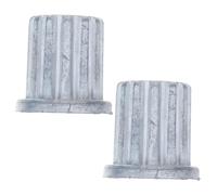 VILLCASE 2pcs Washing Machine Rollers Pulsator Core Accessories Pedestal Drain Pump Pipe Seal Kit
