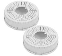 VILLCASE 2pcs Weatherproof Plastic Ceiling Mount Bracket for Outdoor Security with Cable Concealment, Small Wall Shelf Holder Compatible with Webcam and Router, Mount for Home and Office