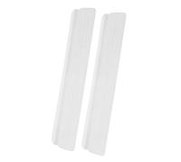 VILLCASE 2pcs White Transition Ramp and Anti-kick Pedal for Gate Floor Threshold Adjustment, Doorway Height Gap Bridge for Stair Safety and Pet Gate Fixator