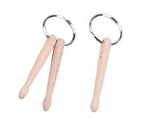 VILLCASE 2pcs Wooden Drumstick Keychains, Delicate Keychain Ornaments for Organizing Keys, Unique Music-inspired Accessories for Everyday Use
