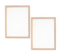VILLCASE 2pcs Wooden Papermaking Mold with Mesh Screen for DIY Dried Flower Crafts, Traditional Reusable Paper Making Frame, 25x35cm, for Home Decoration and Student Art Projects