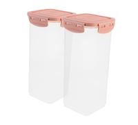 VILLCASE 2pcs Yogurt Fermentation Cup Plastic Airtight Lid Bread Storage Container for Kitchen Counter for Bread Case Flour Keeper and Sandwich Containers