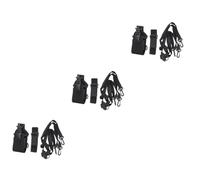 VILLCASE 3 Sets Holder Pouch with Arm Strap Belt Clip for Firefighters Security Hiking and Outdoor Activities Durable Nylon Ergonomic Design Fits