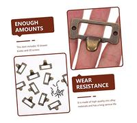 VILLCASE 30 Pcs Antique Label Pull Handles Zinc Alloy Drawer and Cabinet Handles Retro Vintage Style for Furniture with Easy Installation