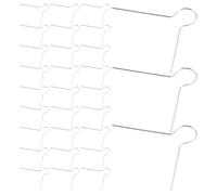 VILLCASE 300pcs Christmas Ornament Hooks Metal V Shape Spring for Season | Silver Metal Wire, Quick Attachment for Bauble Caps, Clean Display Finish, Home and Small Business Use