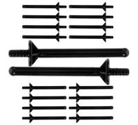 VILLCASE 30pcs Black Nose Wax Sticks Applicators for Hair Removal, Pp Material, Suitable for DIY Use at Home Or Salons, No Burrs, Nasal Waxing Tools for Effective Nose Hair Removal