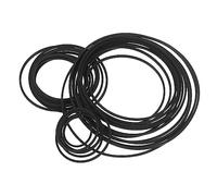 VILLCASE 30pcs Cassette Recorder Rubber Belts Replacement Drive Tape Player Belts for Smooth Rotation Noise Reduction Compatible with Cassette Tape Recorders