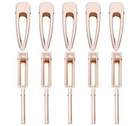 VILLCASE 30pcs Metal Hair Clips Single Prong Hairpins Set Including 10pcs 8cm Hollow Teardrop 10pcs 6cm Slim Square for Women Hair Styling and Daily Use