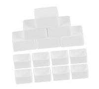 VILLCASE 30pcs Mini Plastic Watercolor Palette Pans for Travel Compact Paint Tray with Single Square Half Pans Portable Pigment Organizer for Mixing and Art Storage