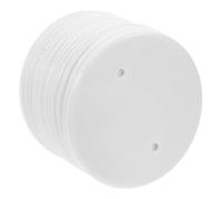 VILLCASE 30pcs Octagonal Ceiling Electrical Box Covers Flame-Retardant Blank Outlet Wall Plates High-Temperature Resistant Plug Covers for Bathroom Socket and Ceiling Fan Boxes