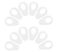VILLCASE 30pcs Silicone Hearing Aid Lanyard Attachment Rings with 8mm Hole, User-Friendly Design to Keep Hearing Aid Firmly in Place, for Seniors and Caregivers