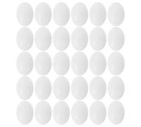 VILLCASE 30PCS Simulation Pigeon Egg, Pigeon False Eggs Solid Eggs for Trick The Birds to Stop Laying Painting Craft Supplies Hatch Breeding Supplies (White)