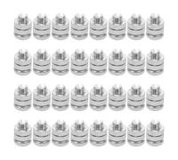 VILLCASE 32 Pcs Electric Fence Connector Clamps with Aluminium Alloy Split Bolt Joints for High Voltage Wire Tension, Metal Wire Fasteners for Farm and Garden Fencing Supplies