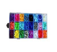 VILLCASE 360sets Heart Shape Snaps Fastener Plastic Fabric Fastener Kit for Sewing Crafts Boy Girl Clothing Pets