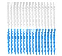 VILLCASE 36pcs 14mm Plastic Spiral Hair Perm Rods Set with Screw Thread Texture Non-heat Hair Curlers Rollers for Women Salon Styling and Heatless Perming