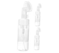 VILLCASE 3pcs 150ml Foaming Mousse Bottle Set Brush Head, Multi-Function Empty Pump Dispenser for Travel and Household Foams