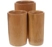 VILLCASE 3pcs Bamboo Cupping Sets Carbonized Bamboo Cups Body Cupping Massage Tools for Home Therapy Medium Large XL Sizes for Relaxation and Wellness