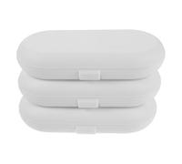 VILLCASE 3pcs Compact Water Flosser Travel Case with Hard Shell Organizer for Oral Irrigator and Nozzle Heads Impact-Resistant Plastic Storage Box Compatible with Philips Portable Carrying