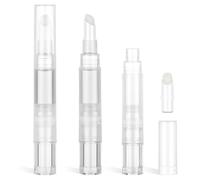 VILLCASE 3pcs Empty Twist Pen Applicator for Lip Gloss and Foundation, 5ml Leakproof Pp Containers with Vacuum-sealed Design, for Travel and On-the-go Beauty Routines