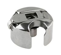 VILLCASE 3pcs Flat Car Shuttle Bobbin Flat Car Shuttle Core Sleeve Silver Metal Convenient to Store and Carry for Household Sewing Machine Accessories 0.87x0.87x0.51 Inch