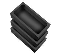 VILLCASE 3pcs Graphite Melting Crucible Durable Ingots Mold for Smelting Compatible with Various Oil Tanks for Petroleum Industry