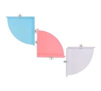 VILLCASE 3pcs Hamster Climbing Platform Stable Pvc Construction and Easy Installation, Small Animal Play Area Accessory for Cage Enrichment