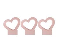 VILLCASE 3pcs Heart Shaped Floral Boxes Paper Flower Wrapping Box Set Pink Portable Design Fine Workmanship Practical Wedding Home Packaging