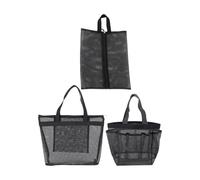 VILLCASE 3pcs Makeup Bags Portable Storage Bag 12x10x5in Practical Lightweight Polyester Toiletry Pouch for Hotels Outdoors