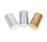 VILLCASE 3pcs Metal Density Cylinders Set for Precise Scientific Research and Density Investigation in Laboratories and Schools, Copper Iron Aluminum Material for Specific Gravity