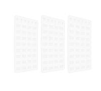 VILLCASE 3pcs Miniature Silicone Brick Molds Simulation Brick Mold White Precise Detail Restoration Versatile DIY Applications Model Enthusiasts Hobbyists Educational Purposes