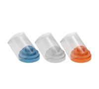 VILLCASE 3Pcs Nail Drill Bit Organizer Case 48 Holes, Plastic Manicure Storage Box Dustproof for Grinding Heads, Nail Drill Bits Storage for Salon and Home Use