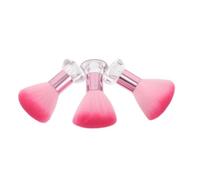 VILLCASE 3pcs Pink Mushroom Makeup Blush Brush Set with Soft Nylon Bristles and Stable Base Design, Versatile round Dome Powder Brushes for Daily Wear and Stage Performances