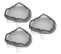 VILLCASE 3Pcs Rain Barrel Screen Mesh Covers for Outdoor Water Buckets Tear- Filter Net Protection Black Netting to Prevent Debris and in Garden Rainwater Tanks