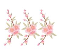VILLCASE 3pcs Sewing Patch T-Shirt Patch Pink Cloth Garment Accessories Personalize Clothing Decorate Crafts Creative Eye-catching Design