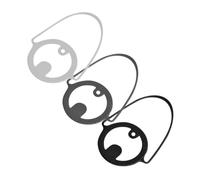 VILLCASE 3pcs Silicone Cup Sleeve Thick Heat-resistant Handle Grip for Coffee and Milk Tea Cups in Black Grey White