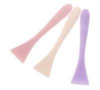 VILLCASE 3pcs Silicone Face Mask Brush Soft Flexible Spatula Applicator for Even Facial Mud Mask Application Gentle Exfoliating Massaging Beauty Tool for Sensitive Skin