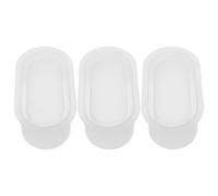 VILLCASE 3pcs Silicone Flower Planter Resin Planter Mold Oval Silicone Flower Pot Mold Easy Release for Succulent and Miniature Plants Gardening and Home Decor