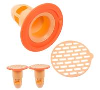 VILLCASE 3pcs Sink Draining Covers Kitchen Sink Stoppers Easy to Install and Remove Prevent Dirty Sewer Entry Abs Rubber Filter Suitable for Floor Drain 38-48mm Diameter 65mm Depth