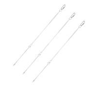 VILLCASE 3pcs Stainless Steel Bird Food Skewer for Parrots and Pet Birds, Sturdy Silver Fruit and Vegetable Feeder, Relieves Pressure and Encourages Foraging in Birdcage