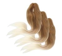 VILLCASE 3pcs Synthetic Hair Braiding Extensions for Women, Long Soft and Comfortable Pre-stretched Hairpieces for Creating Natural Braided Hairstyles