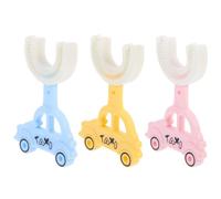 VILLCASE 3pcs U-Shaped Silicone Toothbrush Set, Large Size Teeth Cleaning Brush, Manual Mouth-Friendly Tooth Cleaner for