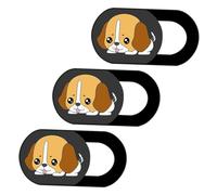 VILLCASE 3pcs Webcam Cover Puppy Pattern Privacy Protection for Laptops Tablets Computers Peeping Hacking Durable for Pet Lovers