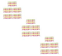 VILLCASE 3sets Glasses Set for Anaglyph Party Glasses Red Yellow Green and Pink for Home Entertainment Birthdays and Festivals 20pcs*3