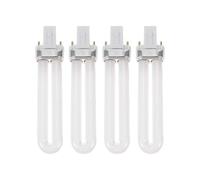 VILLCASE 4 PCS 12W Nail Polish Lamp Tubes U-Shaped UV Light for Gel Curing Manicure Nail Art Light Replacement