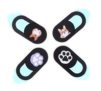 VILLCASE 4 Pcs Webcam Covers Durable Privacy Caps for Laptop Tablet Smartphone Lovely Protective Design to Prevent Unauthorized Access Compact Black Covers