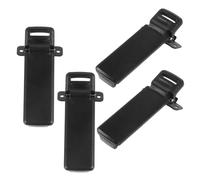 VILLCASE 4 Sets Multipurpose Walkie- Belt Clips Compatible with Baofeng Uvr Series Lightweight Two-Way Radio Microphone Holders for Outdoor Work and Emergency Use
