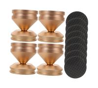 VILLCASE 4 Sets Speaker Isolation Feet Spikes Vibration Pads for Speakers Amplifiers Turntables CD Players Easy Installation Sound Dampening Compatible with All Audio Equipment